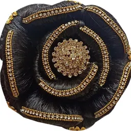 gauri uma hair style decorated juda Hair Extension image 1