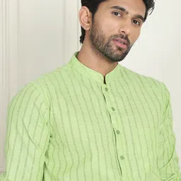 jompers Men Pure Cotton Kurta Pyjama Set-picture-23