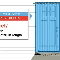 stella creations 214 cm (7 ft) Polyester Door Curtain (Pack Of 2) image 3