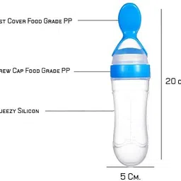 yuvex MULTICOLOR BABY SPOON WITH NIBBLER FOR BABY USE NOT HARMFULL FOR BABY Feeder image 2