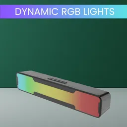 GUGGU Megabar (PORTABLE HOME TV SOUNDBAR) Dynamic Thunder Sound With RGB LightYJ411 20 W Bluetooth Soundbar-picture-41