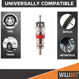 willibee Valve Core Remover & 100Pcs Car Truck Bike Replacement Tire Tyre Valve Stem Core Tire Valve Stem Core image 4