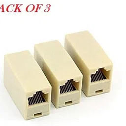 99Gems (PACK OF 3) RJ45 CAT5E CAT6 Couple Plug Network Ethernet LAN Cable Jointer Connector Adapter for Computer Cables & Connectors Lan Adapter Lan Adapter-picture-10