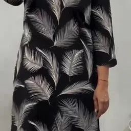 bhagyesh fashion Women Viscose Rayon Kurti Pant Set image 3