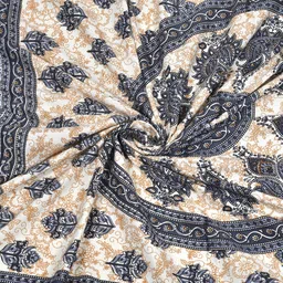 clothology Cotton Single Flat 144 TC Printed Bedsheet image 4