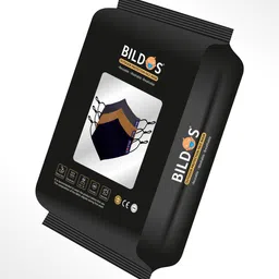 bildos 3 Layer Super Breathable Pure Cotton Dark Colored Mask With Adjustable Earloop Cloth Mask With Melt Blown Fabric Layer image 3