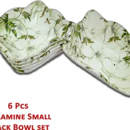 inpro Melamine Serving Bowl Melamine (Pack Of 6) Snacks Bowl - Stylish, Durable, and Ideal for Everyday Use" image 3