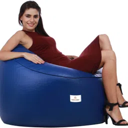 star XXXL Muddha Royal Blue Filled with Beans Teardrop Bean BagWith Bean Filling image 2