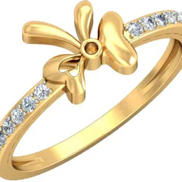 avsar AVR682YB 14kt Cubic Zirconia Yellow Gold ring image 1