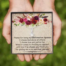 rakva Confirmation Sponsor Necklace Gift For Women, Gifts For Sponsors Necklace Zircon Silver Pendant Set-picture-16