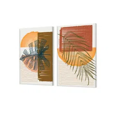 art street Mandala Chakra Multicolour Synthetic Wood Framed Canvas Art Print image 2