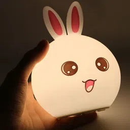 unzag LED Toy Bunny Silicone Rabbit Lamp Bedside Light Perfect-Gift for Children Kids Night Lamp-picture-43