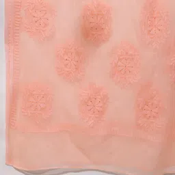 Fabindia Ethnic Motifs Embroidered Chikankari Dupatta image 5