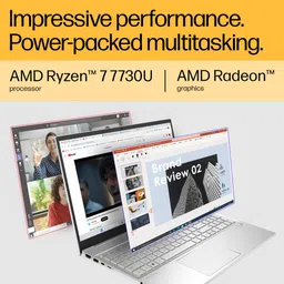 HP Pavilion 15 AMD Ryzen 7 Octa Core 7730U - (16 GB/512 GB SSD/Windows 11 Home) 15-eh3101AU Thin and Light Laptop image 3