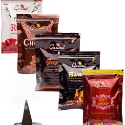 garima Zipper Dhoop Pouches Combo, (Pack of 5) Rose, Chandan, Guggal, 4 IN 1, Hawan-picture-27