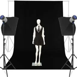 Vistook 8 x10 FT Heavy Black200SM Backdrop Photo Light Studio Photography Background Reflector image 3