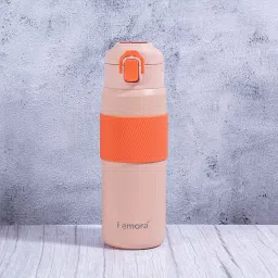 femora HydroPro Orange 600ml Stainless Steel Vacuum Insulated Water Bottle image 1