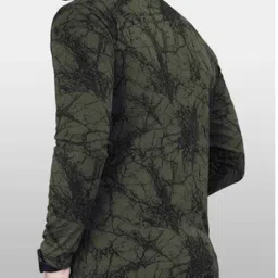 magpy Pack of 2 Men Printed Round Neck Cotton Blend White, Dark Green T-Shirt image 3