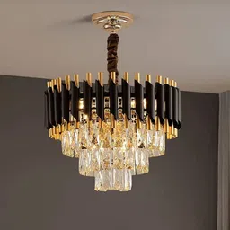 baslash 400 MM Black Mamba Round Chandelier For Living Room Bed Room Chandelier Ceiling Lamp-picture-19