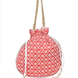 sunesh creation Women Maroon Potli image 3