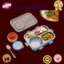 Lunch Box for Kids Compartment Insulated Stainless Steel Tiffin Box for KID_L195 3 Containers Lunch Box-image-40