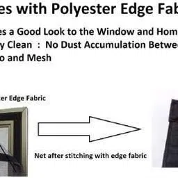 shankies creations Polyester Adults Washable 4X4-BLACK-WINDOW NET Mosquito Net image 3