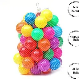 minikidz Baby Premium Multicolour Balls for Kids Pool Pit/Ocean Ball Without Sharp Edges Bath Toy image 3