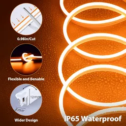 bhagwate 320 LEDs 10 m Orange Steady String Rice Lights image 3