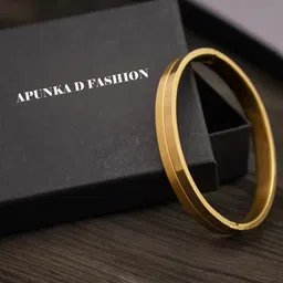 adf Stainless Steel Gold-plated Kada-picture-19