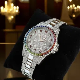GLOWME analog diamand silver watch for men. Analog Watch - For Men ARBICK-picture-33
