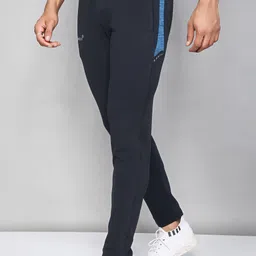 sport sun Men Solid Dark Blue Track Pants image 4