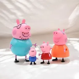 mahi zone Peppa Pig Family Set of 4, Peppa Pig, George, Daddy Pig, Mommy Pig Toys _M169-picture-38
