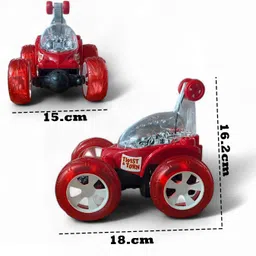 magic moments 360° Rotating Remote Control Stunt Car 9802 with Rechargeable Battery image 3