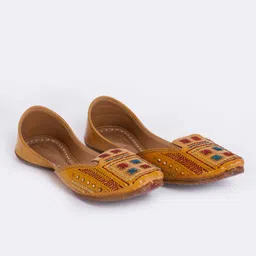 koufe Women's Ethnic Embroidered Jutti with Studded Embellishments Casuals For Women-picture-47