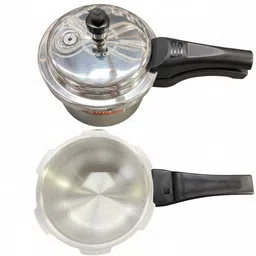 suguna Compact Combo Pack 1.5L + 2L Aluminium Pressure Cooker – Ideal for Home & Travel 1.5 L, 2 L Pressure Cooker image 2