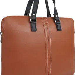 cimoni Men & Women Tan, Black Messenger Bag image 2