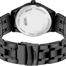 onir Date & Time Analog Quartz For Men/Boys Analog Watch Analog Watch - For Men Black Stainless Steel Chain Analogue Quartz Movement boys Wrist Watch image 4