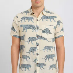 dhaga jaipur Men Regular Fit Printed Built-up Collar Casual Shirt-picture-43