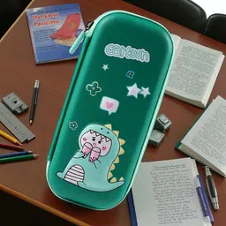colorbee Kids Cartoon 3D Stationery Box Smart Compartments Pouch Ideal Back to School Animal Character, Cute Girl Cartoon, Floral Prints, Unicorn Horse, Pink Houres Art EVA Pencil Box-picture-47