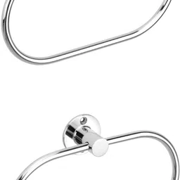 easyhome furnish Stainless steel heavy Towel ring Towel holder Towel rod Towel hanger Cloth hanger Napkin ring Bathroom accessories Modern Bath Towel Stand Cloth stand for bathroom 7.8 inch 1 Bar Towel Rod-picture-18