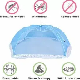 ridhikaran creations Kids Washable Foldable Combo Baby Mosquitos Net, 0 to 24 Months Babies Polyester Washable Infants Mosquito Net image 2
