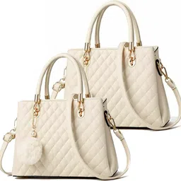 house of common Women White Hand-held Bag-picture-15