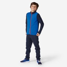 domyos Kids' Warm Zip-Up Tracksuit Warmy - Blue-picture-9