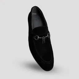 house of davinch Men Black Suede Formal Shoes Stylish Comfortable Slip On Party Wear Footwear Party Wear For Men image 3
