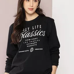 dillinger Women Printed Round Neck Pure Cotton Black T-Shirt-picture-17