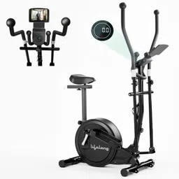 lifelong Elliptical Cross Trainer Bike For Home | Cycling Machine with Touch LED Display Cross Trainer-picture-12