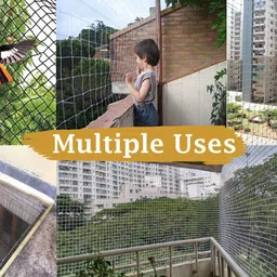 i geon Anti Bird Net / Garden Net 10 Ft x 78 Ft ( 780 SQ.Ft) HDPE Nylon Net For Balcony Hiking Net image 5