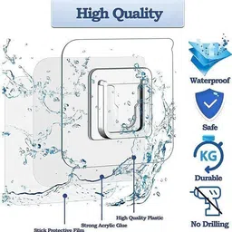 shrey (Pack of 30) Self-Adhesive WALL MOUNTED Male Female Hook 1.205 Hook 1-picture-36