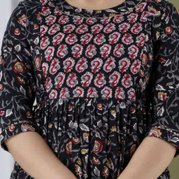 murli kurti Printed Pure Cotton Stitched Flared/A-line Gown image 4