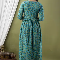 murli kurti Printed Pure Cotton Stitched Flared/A-line Gown image 3